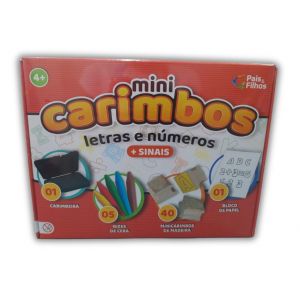Mini Carimbos Letras e Números - Pais & Filhos