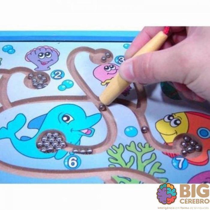 Jogo Magnetico Fundo Do Mar Bem Infantil Brinquedo Educativo De Ima