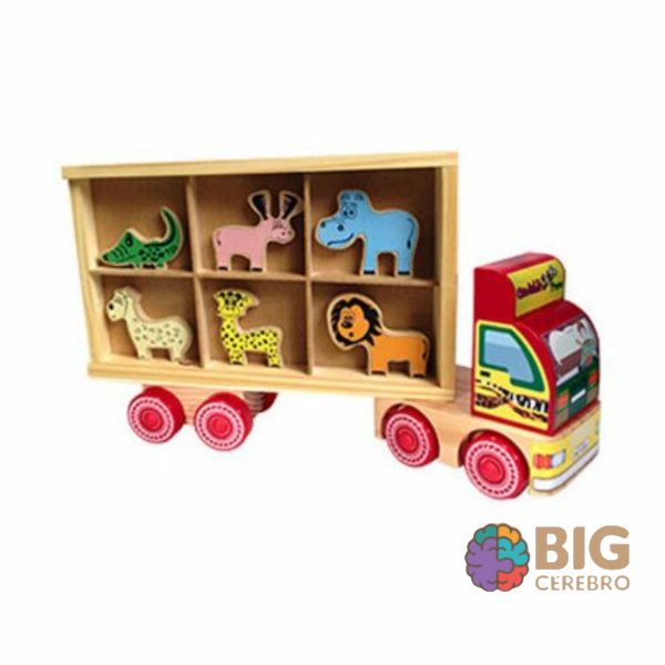 Caminhão Fazendinha - Brinquedo Infantil em Madeira