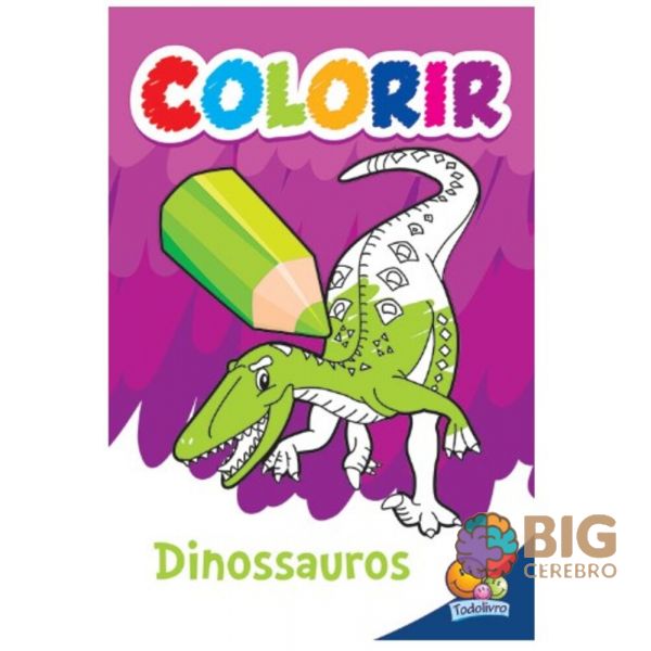 Livro - Dinossauros Livro 365 Atividades e Desenhos para Colorir